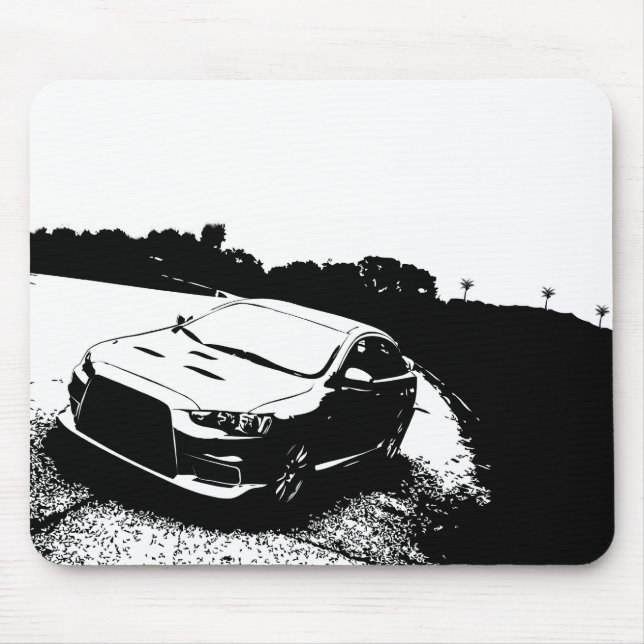 Mitsubishi Lancer Evo X Mousepad (Vorne)