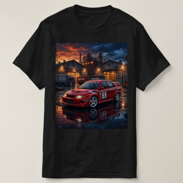 Mitsubishi Lancer Evolution VI T-Shirt (Design vorne)