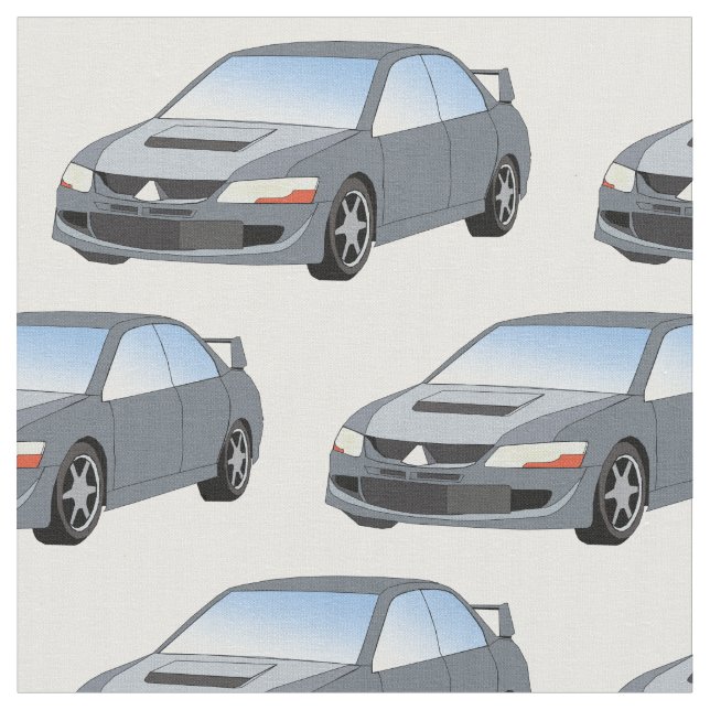 Mitsubishilancer-Evolutions-Gewebe Stoff (Nahaufnahme)