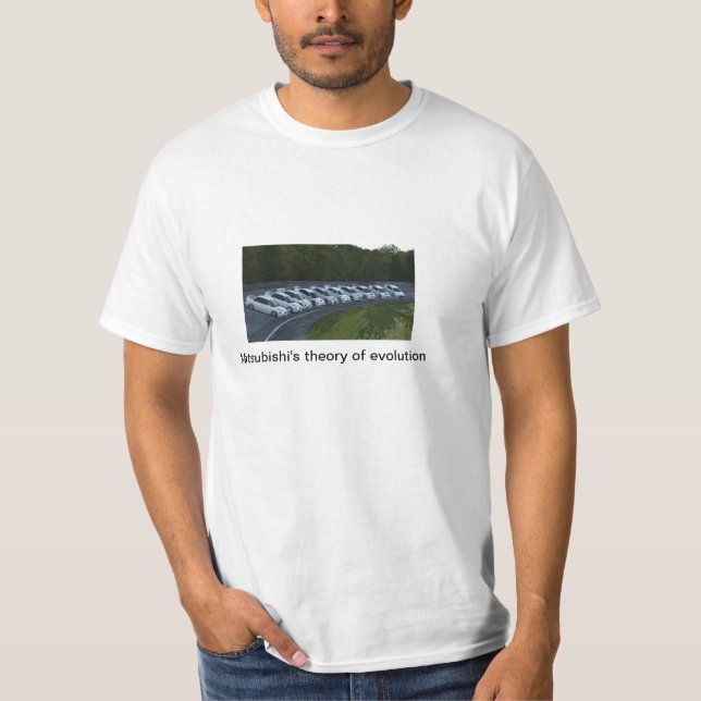 Mitsubishis Theorie der Evolution T-Shirt (Vorderseite)