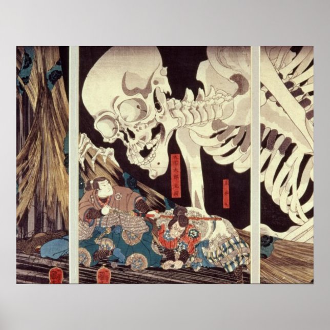 Mitsukini Defying the Skeleton Specter, c.1845 Poster (Vorne)