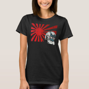 Mitsune japanische Cat Chilling Mask Art Sunset An T-Shirt