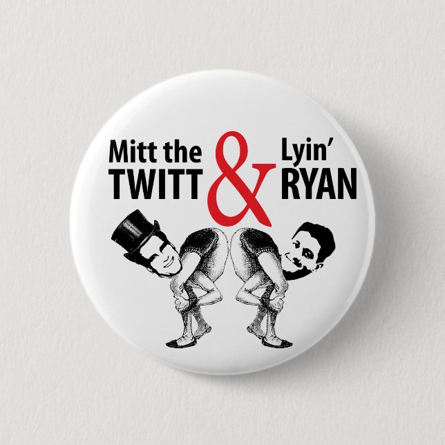 Mitt das Twitt und das Lyin' Ryan Button (Vorderseite)