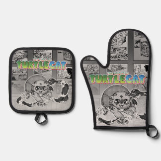 Mitt für Schildkrötenkrötenkröte bei swish-a-wsssh Ofenhandschuh & Topflappen-Set