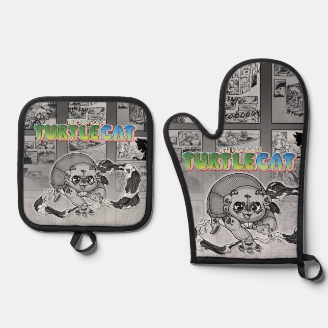 Mitt für Schildkrötenkrötenkröte bei swish-a-wsssh Ofenhandschuh & Topflappen-Set (Vorderseite)