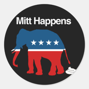 MITT HAPPENS -.png Runder Aufkleber