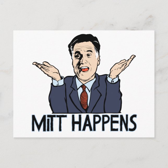 Mitt Happens Postkarte (Vorderseite)
