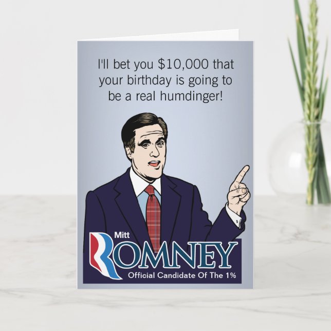 Mitt Romney $10k Wettkarten Karte (Vorderseite)