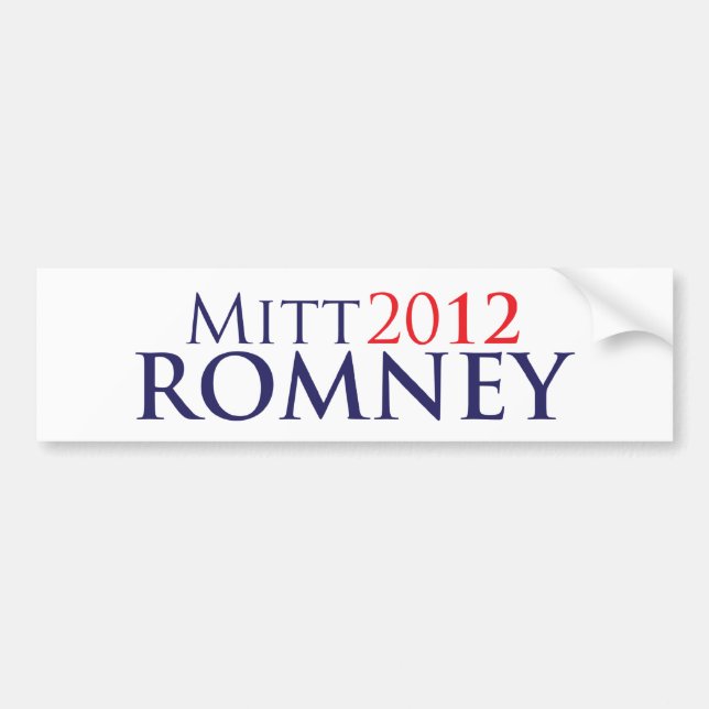 Mitt Romney 2012 Autoaufkleber (Vorne)
