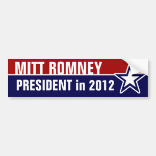 Mitt Romney 2012 Autoaufkleber