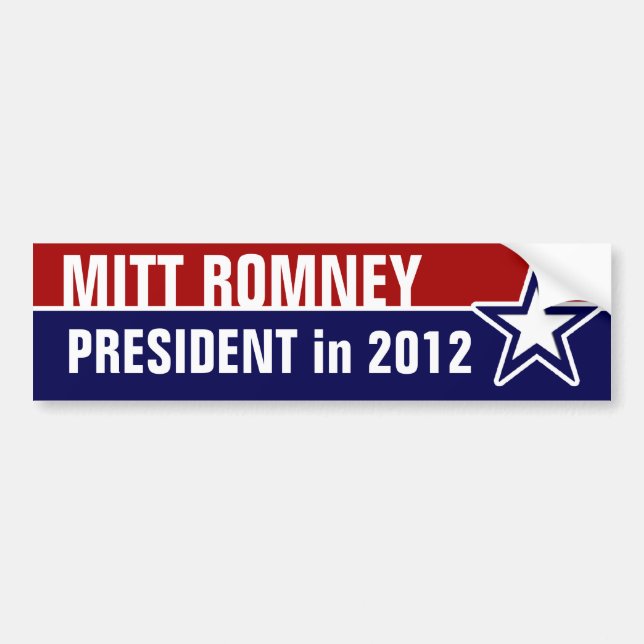 Mitt Romney 2012 Autoaufkleber (Vorne)