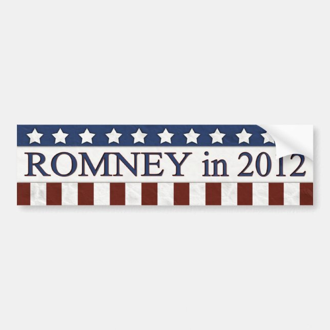 Mitt Romney 2012 Autoaufkleber (Vorne)