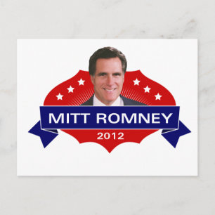 Mitt Romney 2012 für den Präsidenten Postkarte