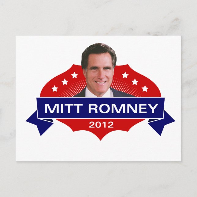 Mitt Romney 2012 für den Präsidenten Postkarte (Vorderseite)