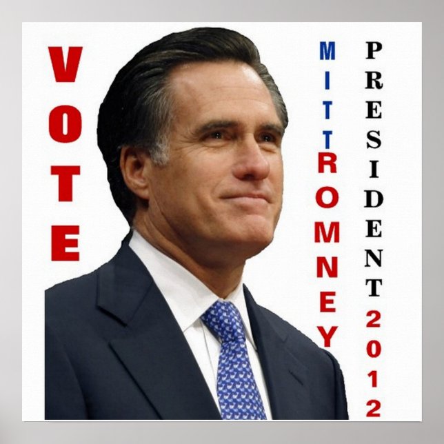 Mitt Romney 2012 Poster abstimmen (Vorne)