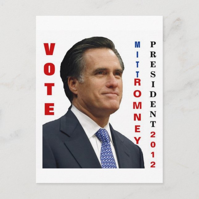 Mitt Romney 2012 Postkarte (Vorderseite)