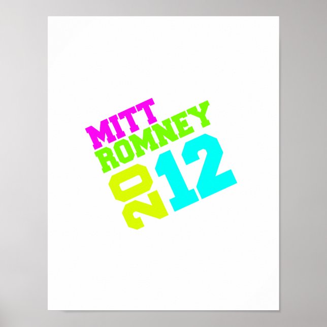 MITT ROMNEY 2012 SWAY NEON.png Poster (Vorne)