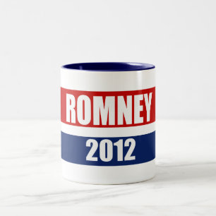 MITT ROMNEY 2012 ZWEIFARBIGE TASSE