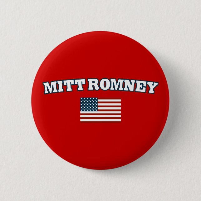Mitt Romney Amerika Button (Vorderseite)
