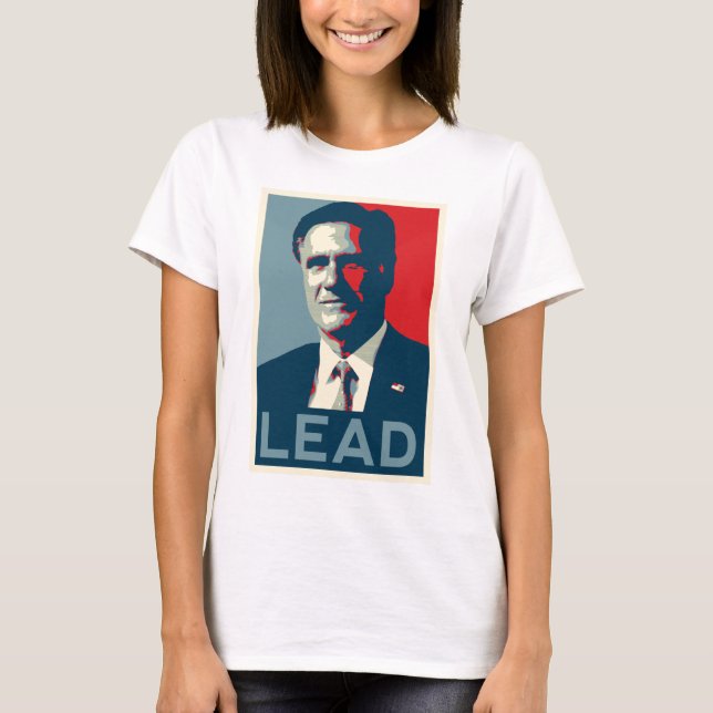 Mitt Romney - Führung T-Shirt (Vorderseite)