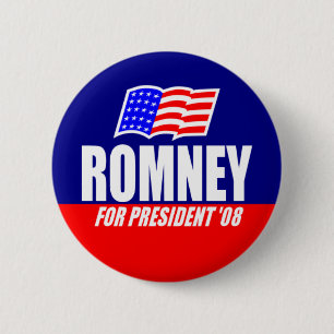 Mitt Romney für Präsidenten 08 Knopf Button