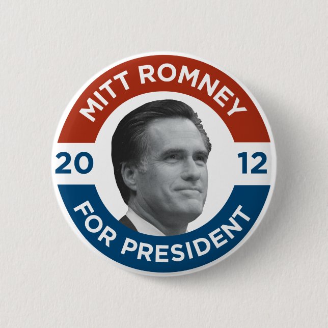 Mitt Romney für Präsidenten 2012 Button (Vorderseite)