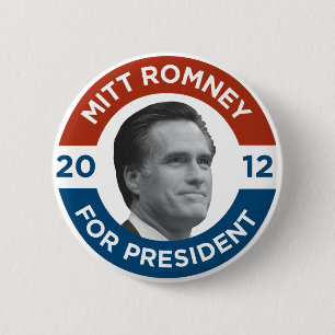 Mitt Romney für Präsidenten 2012 Button