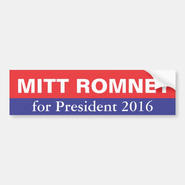 Mitt Romney für Präsidenten im Jahre 2016 Autoaufkleber (Vorne)