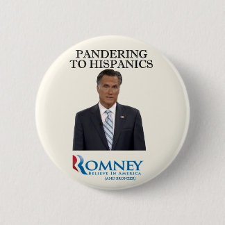 Mitt Romney gibt Hispanics nach Button