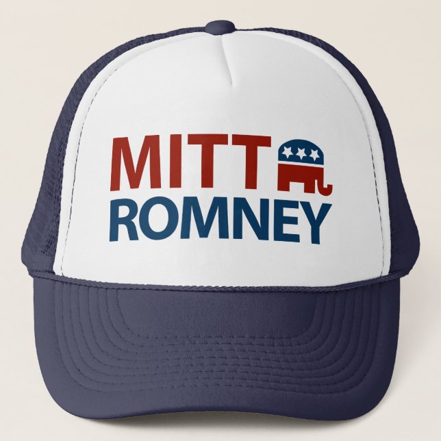 Mitt Romney GOP Truckerkappe (Vorderseite)