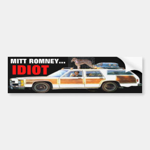 MITT ROMNEY… IDIOT-AUTOAUFKLEBER AUTOAUFKLEBER