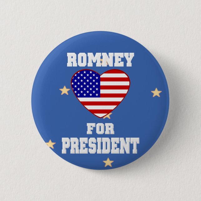 Mitt Romney Kampagnenschaltfläche Button (Vorderseite)