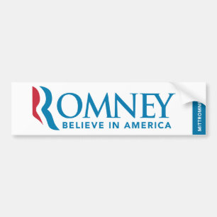 Mitt Romney Logo glauben an Amerika-Autoaufkleber Autoaufkleber