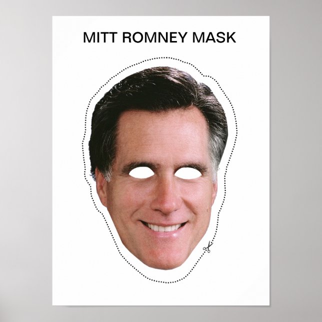Mitt Romney Mask Poster (Vorne)