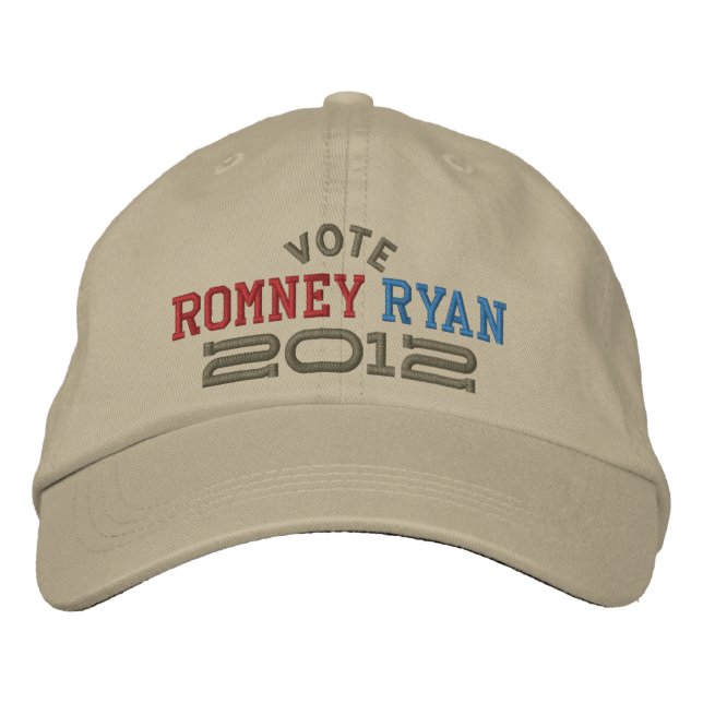 Mitt Romney Paul Ryan 2012 Bestickte Kappe (Vorderseite)