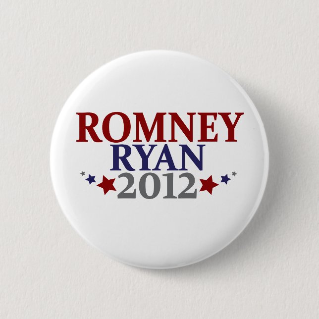 Mitt Romney Paul Ryan 2012 Button (Vorderseite)