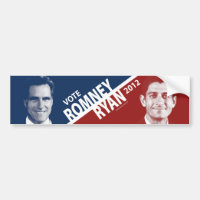 Mitt Romney Paul Ryan Autoaufkleber 2012