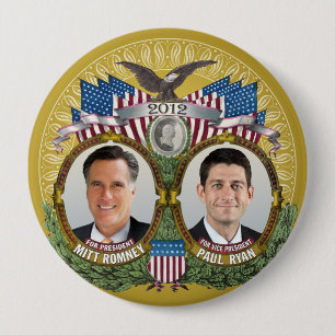 Mitt Romney Paul Ryan Foto Button