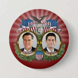 Mitt Romney Paul Ryan Foto Button
