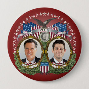 Mitt Romney Paul Ryan Foto Button