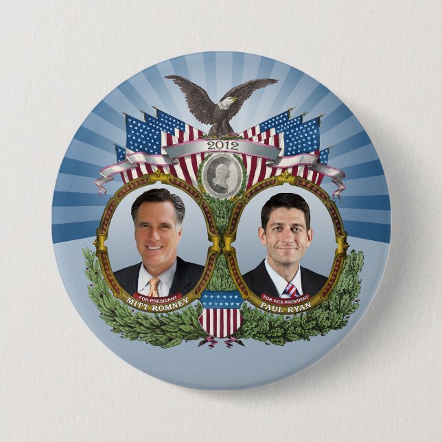 Mitt Romney Paul Ryan Jugate Button (Vorderseite)