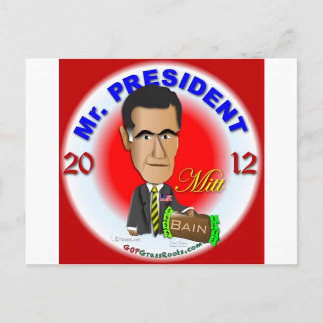 Mitt Romney Postkarte (Vorderseite)