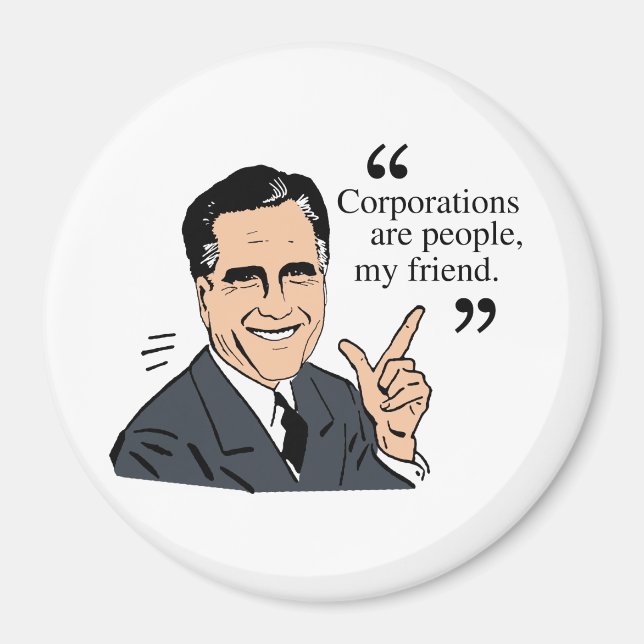 Mitt Romney Quotes Magnet (Vorne)