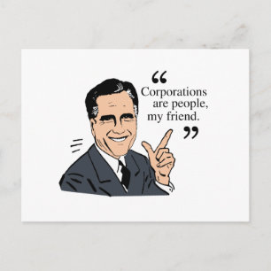 Mitt Romney Quotes Postkarte