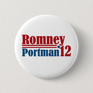 Mitt Romney Rob Portman 2012 Button