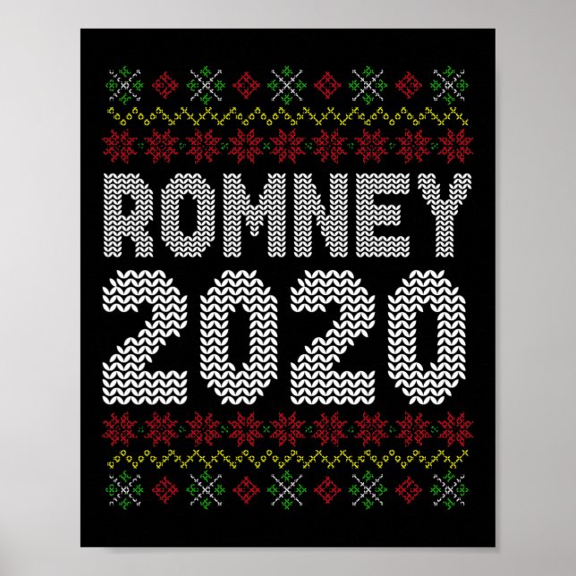 Mitt Romney Ugly Christmas Conservative Republican Poster (Vorne)