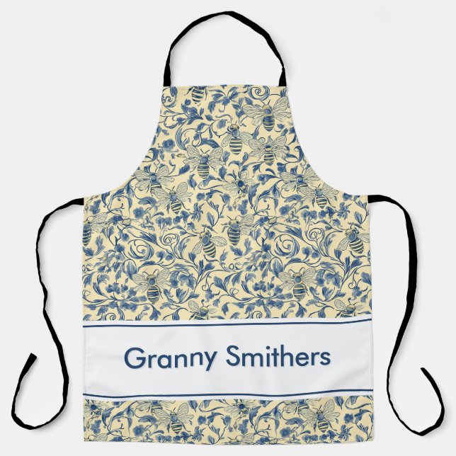 Mitt- und Potthalter-Set Schürze (Vorderseite)