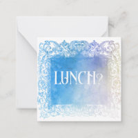*~* MITTAG? Beziehung AP62 flache Note Card