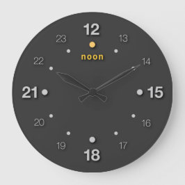 Mittag Große Wanduhr