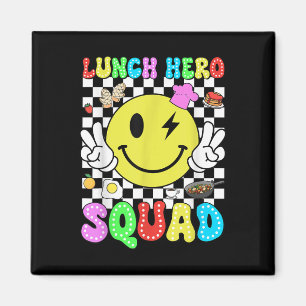 Mittag-Held-Squad Zurück zum Schulessen Ladys Café Magnet